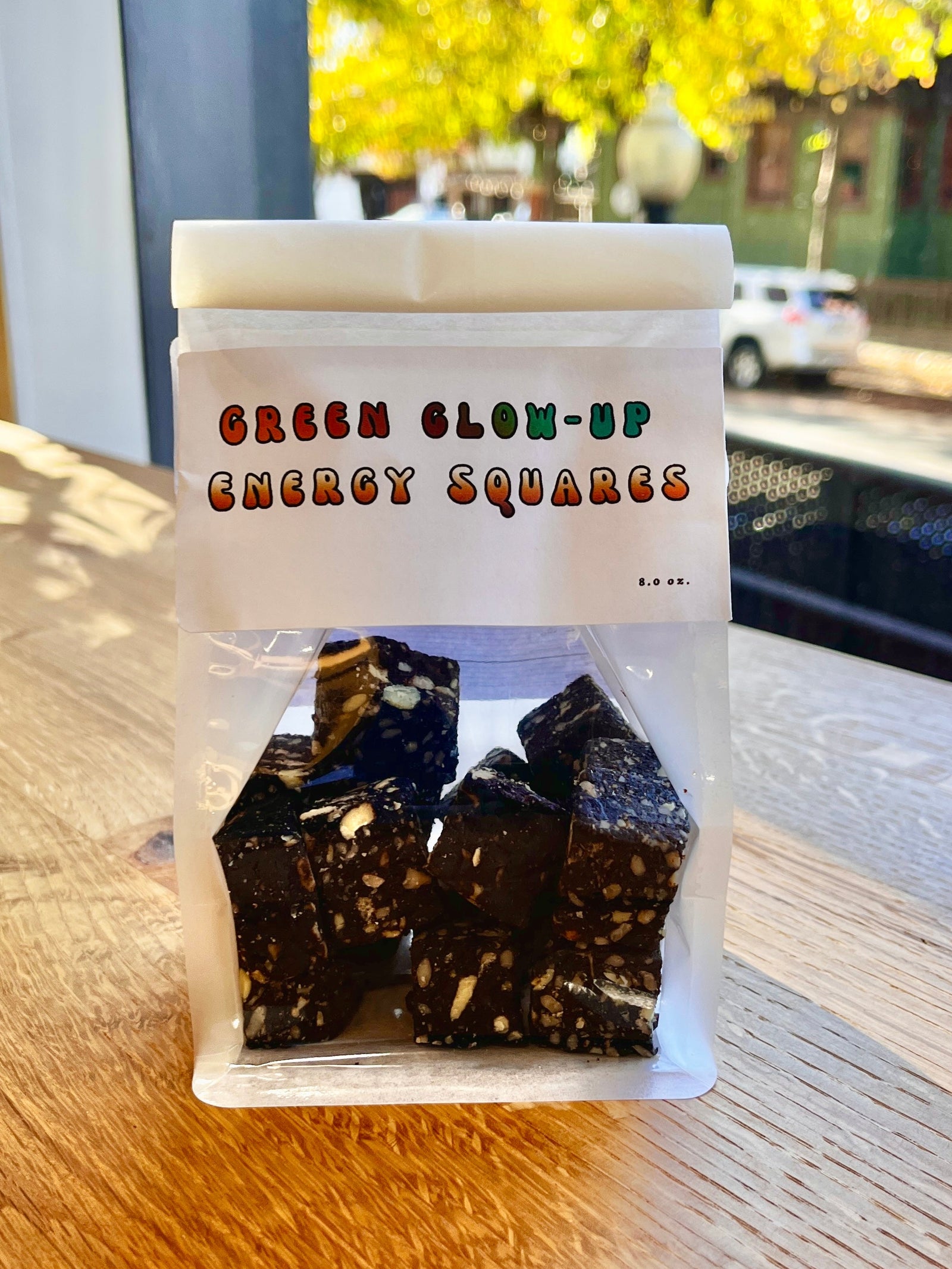 Green Glow-Up Energy Squares