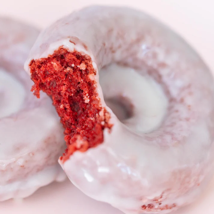 Red Velvet Cake Doughnut (vegan)
