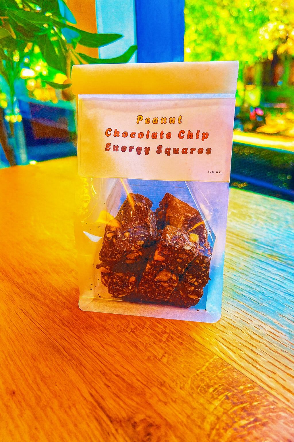 Peanut Chocolate Chip Energy Squares